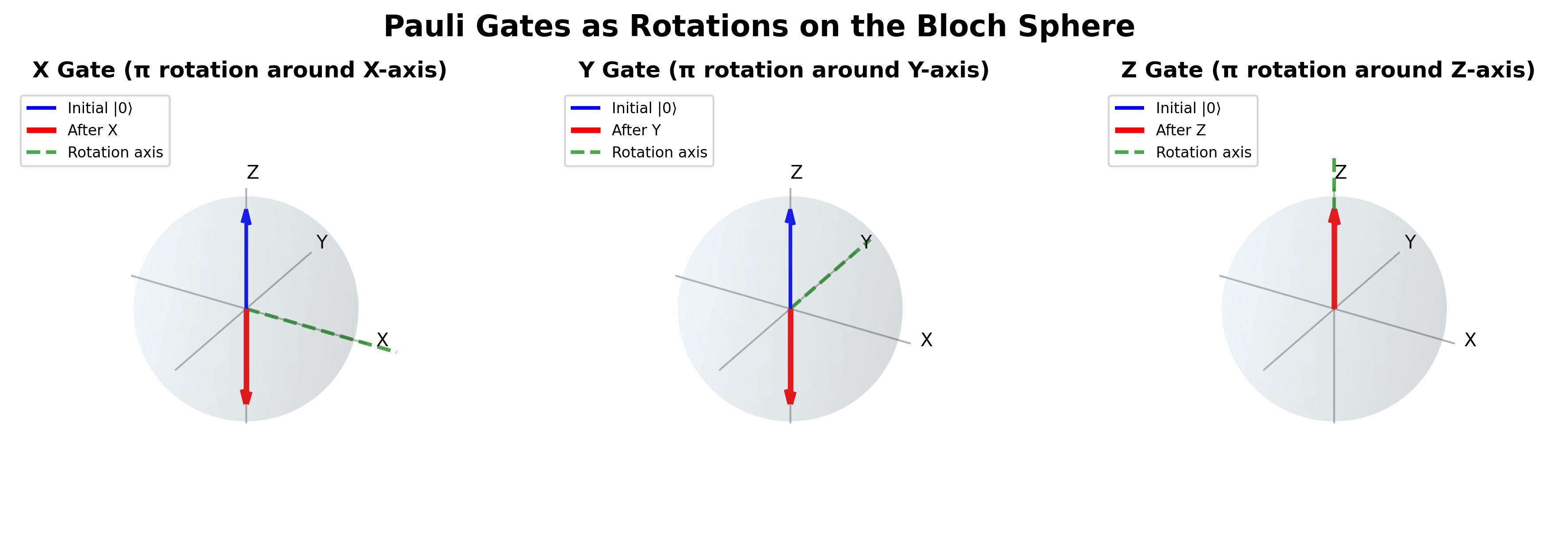 Pauli Gates on the Bloch Sphere