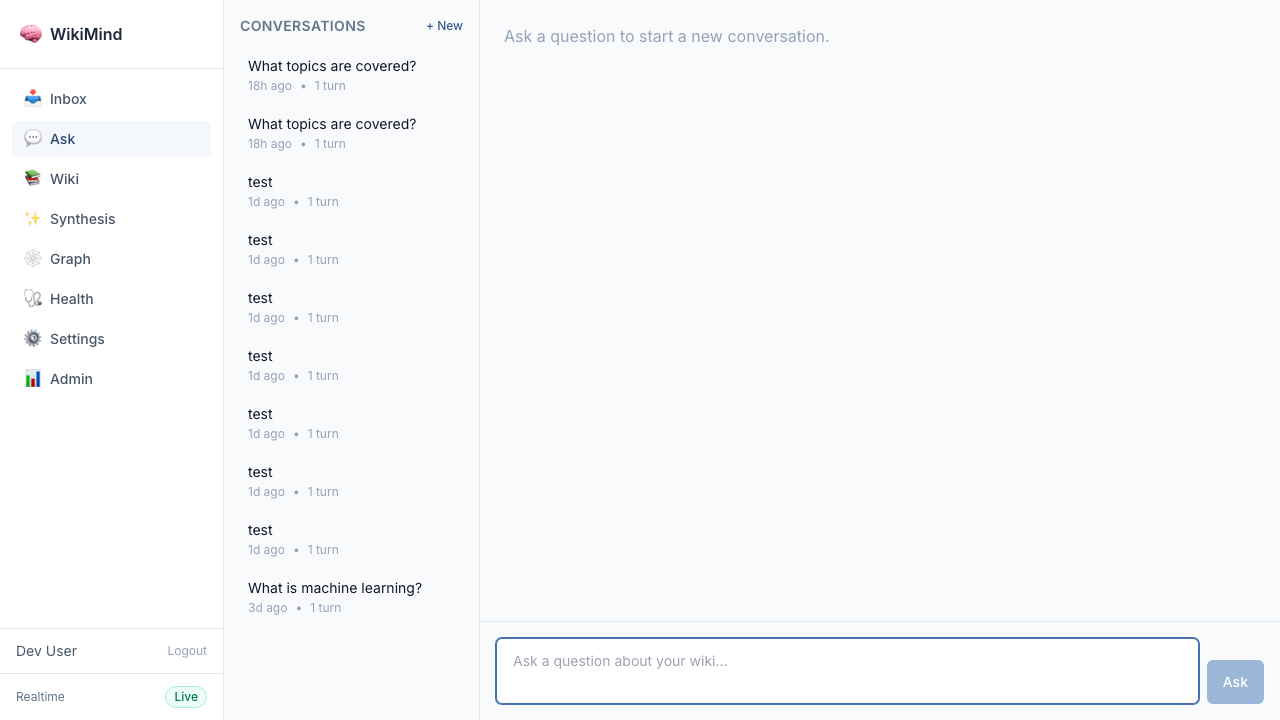Ask view